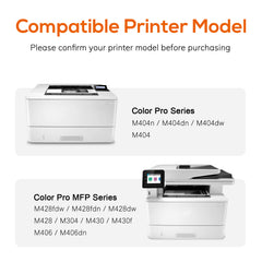 Jeostarky Compatible 58a hp Toner Cartridge Replacement for HP 58A CF258A 58X CF258X (with chip) Toner Cartridge for LaserJet Pro MFP M428fdw M404n M428fdn M404dn M430 Printer(2 Black)